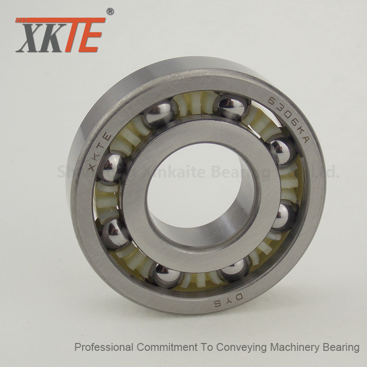 Nylon 6-6 Cage Ball Bearing For Teller Belt Conveyor Idler