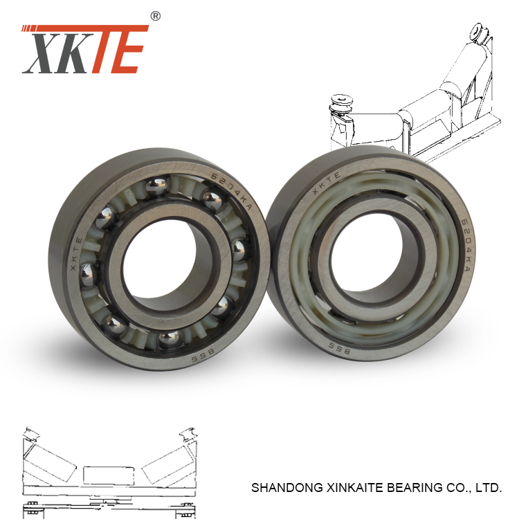 Poliamida PA Cage Bearing 6204 KA Untuk Penghantar