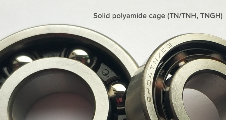 PA 66 Cage Bearing For Mining Conveyor Idler Roller