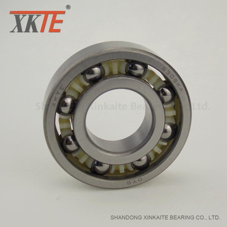 Nylon 6-6 Cage Ball Bearing For Teller Belt Conveyor Idler